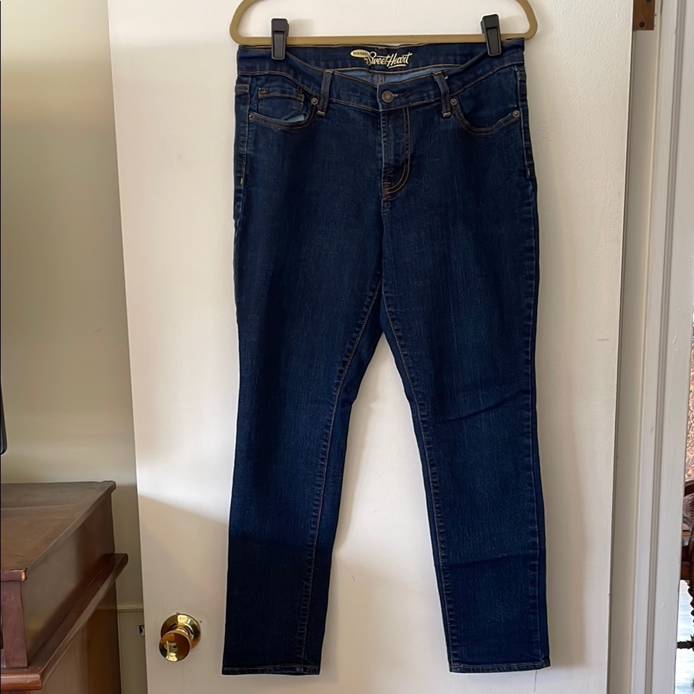 Old Navy The Sweetheart Dark Blue Wash Stretch Denim Jeans Size 10 Short